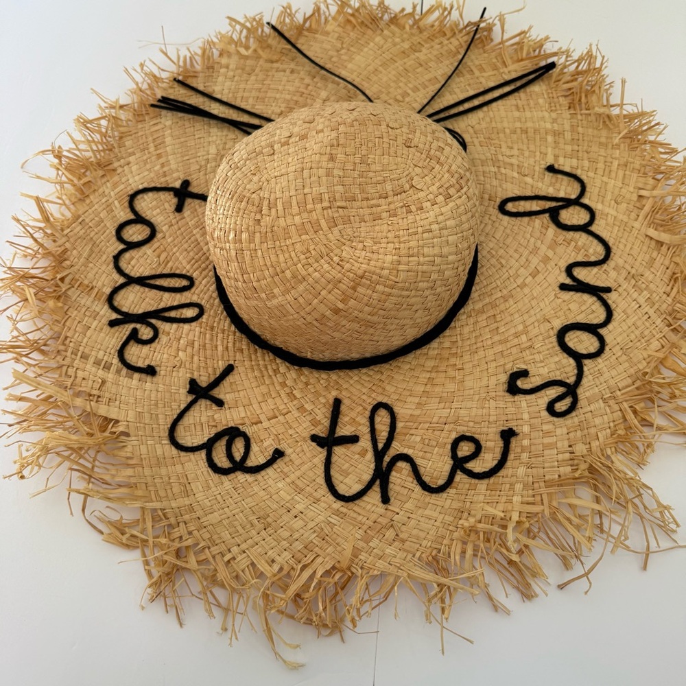NYC Underground Natural‎ Straw Hat vacation resort Beachy one size